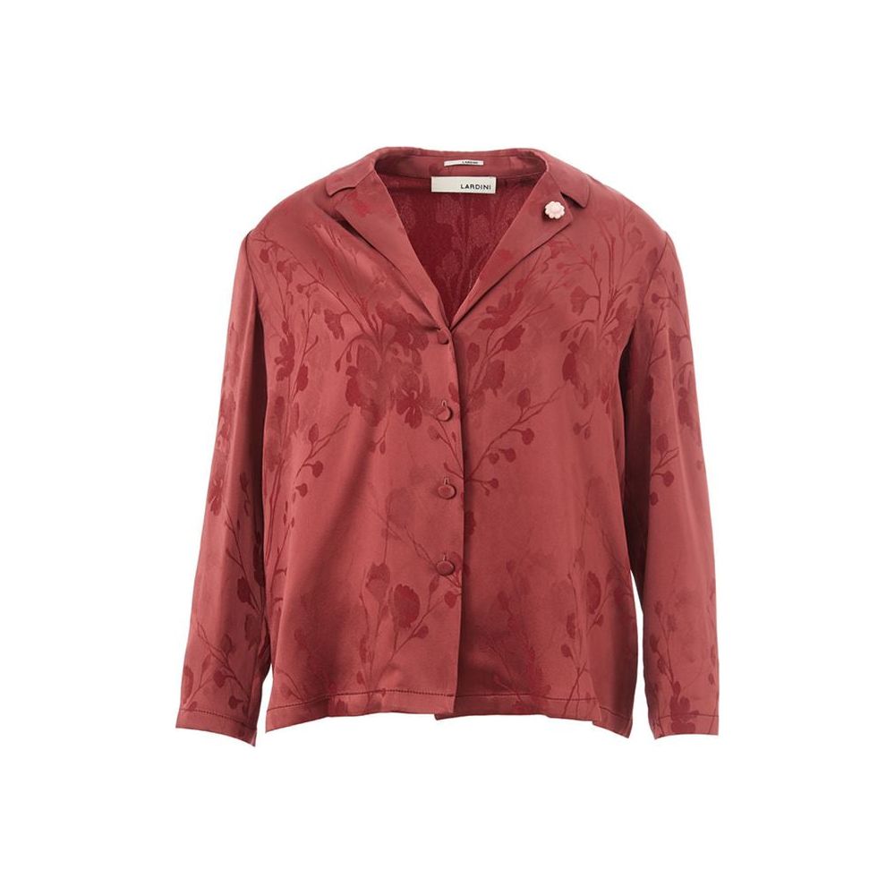 Elegant Red Acetate Shirt for Women