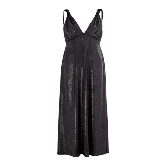 Elegant Polyester Black Dress