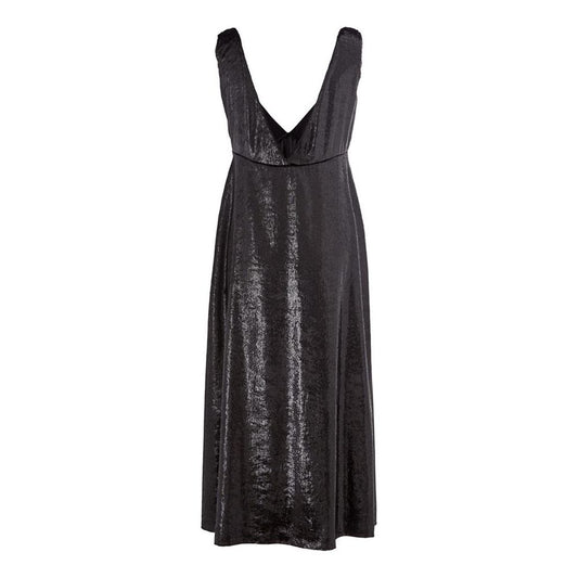 Elegant Polyester Black Dress