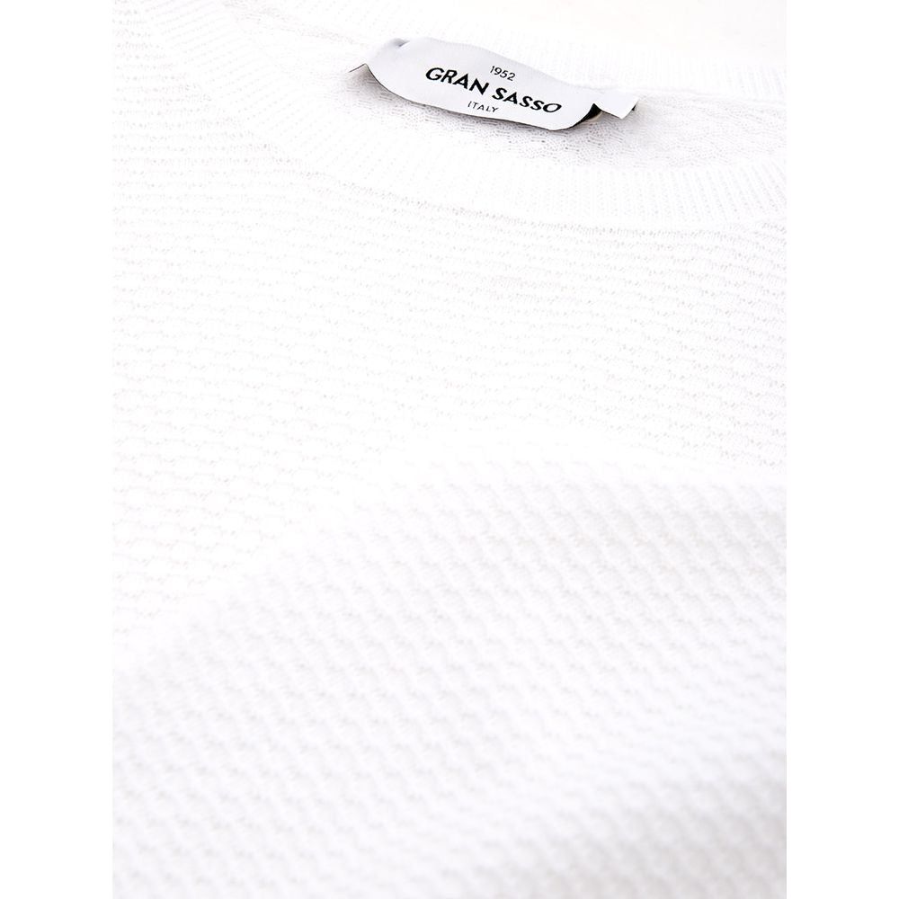 Elegant Italian White Cotton T-Shirt