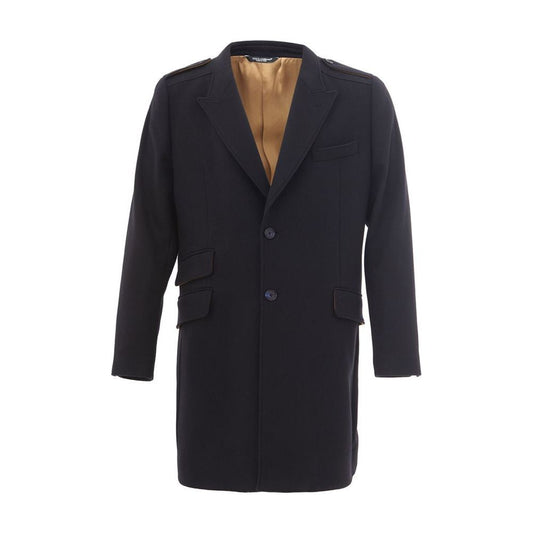 Elegant Blue Wool Jacket for Men