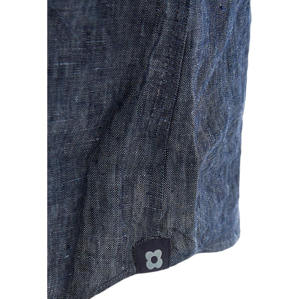 Elegant Flax Blue Shirt for Men