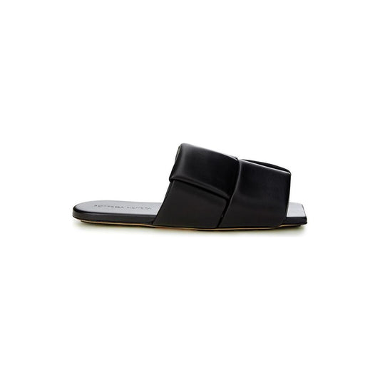 Elegant Black Leather Sandals