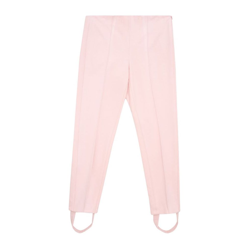 Elegant Pink Viscose Pants for Chic Style