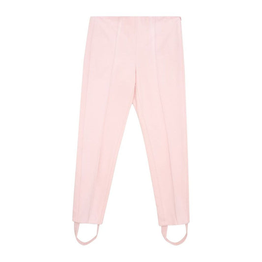 Elegant Pink Viscose Pants for Chic Style