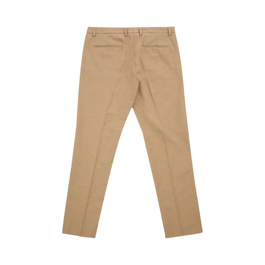 Elegant Brown Cotton Trousers for Women