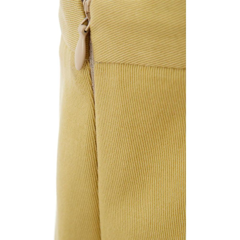 Golden Elegance Cotton Pants