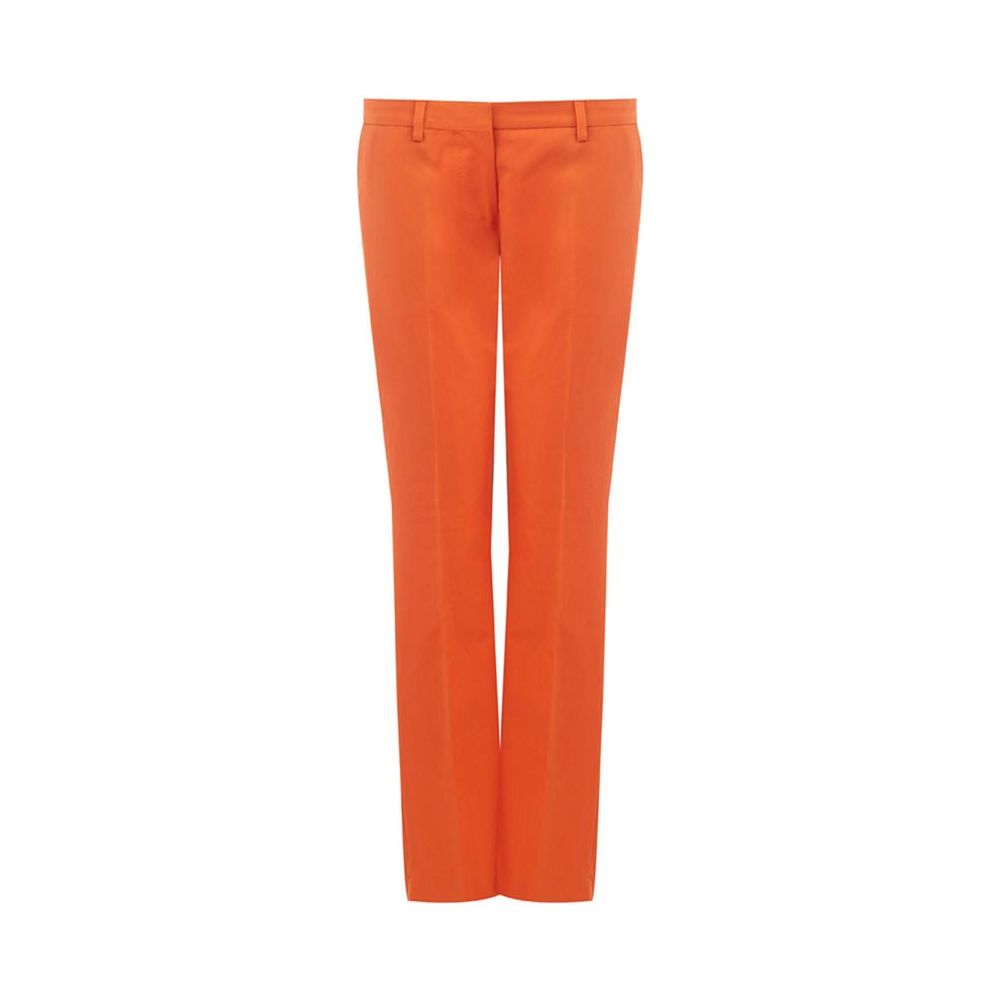 Elegant Cotton Orange Pants