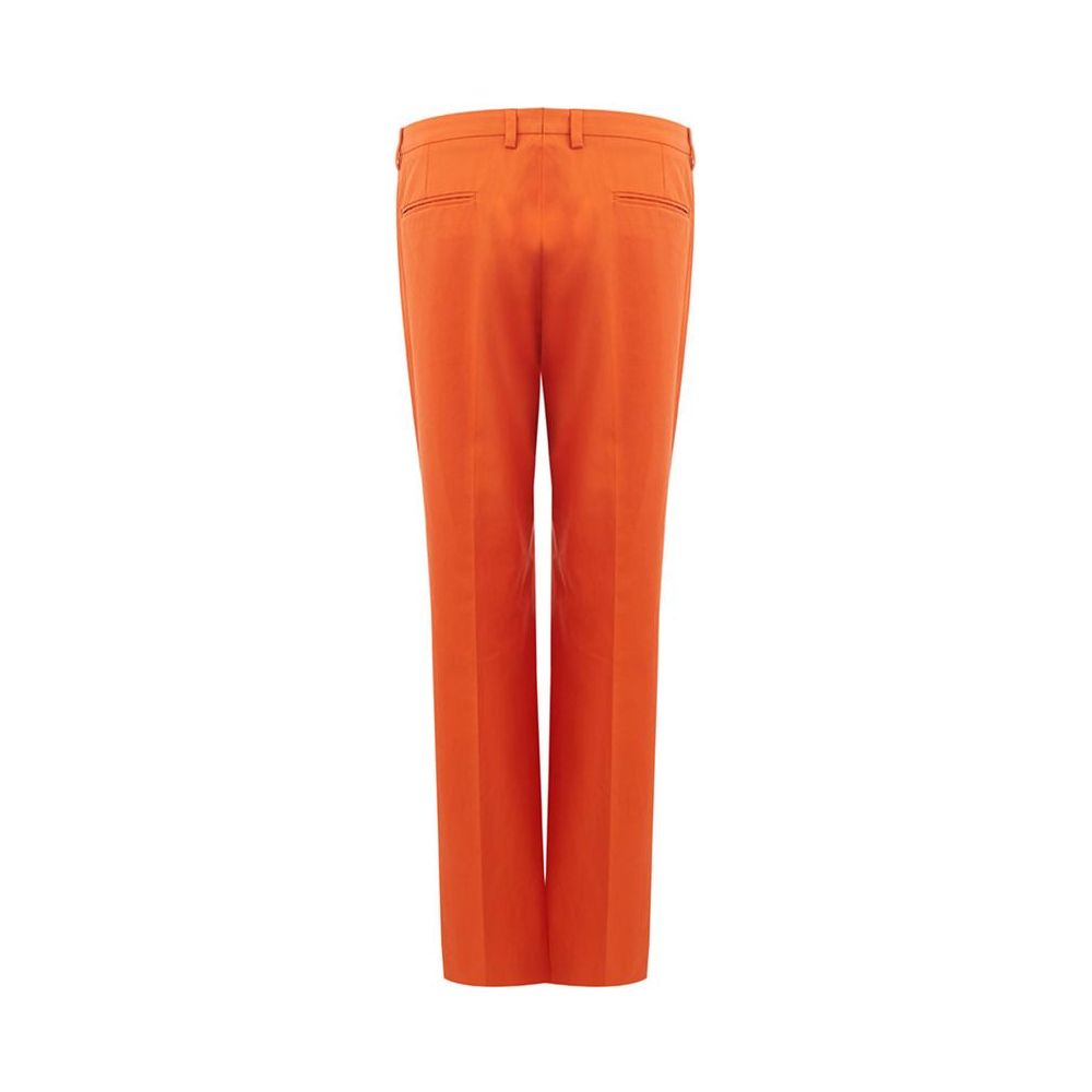 Elegant Cotton Orange Pants