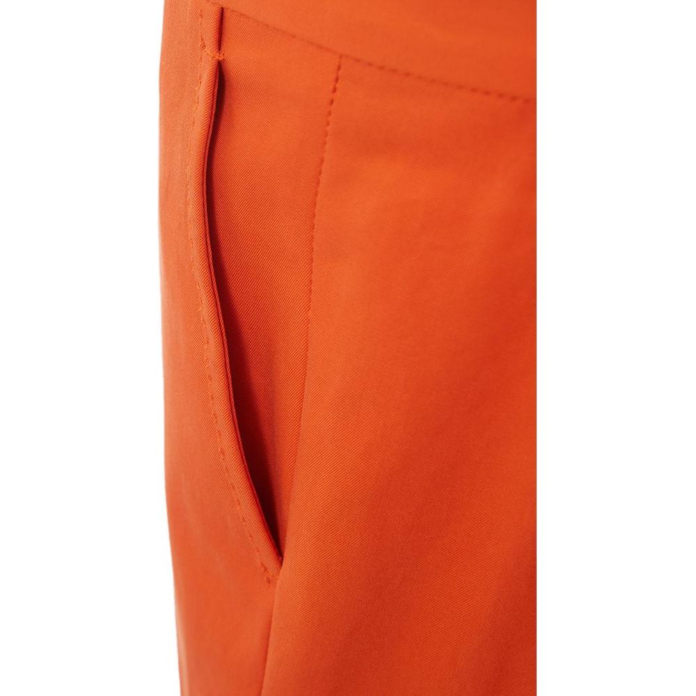 Elegant Cotton Orange Pants