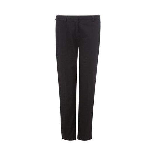 Italian Elegance Cotton Black Trousers