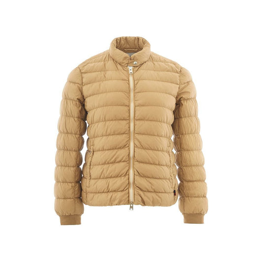 Beige Polyamide Chic Winter Coat