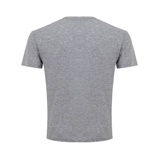 Sleek Gray Cotton Tee for Stylish Men