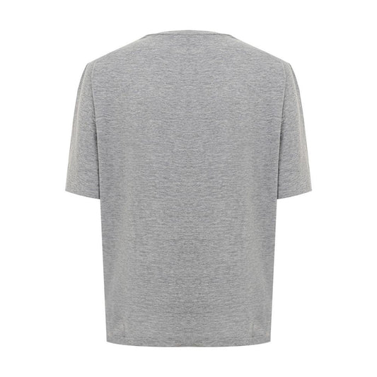 Elegant Gray Cotton Top for Women