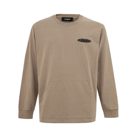 Beige Cotton T-Shirt