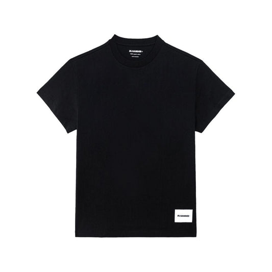 Jil Sander Black Cotton Organic T-Shirt Jil Sander