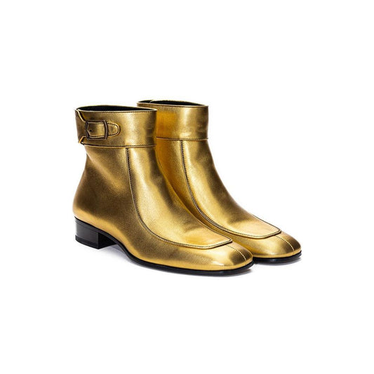 Gold Leather Boot