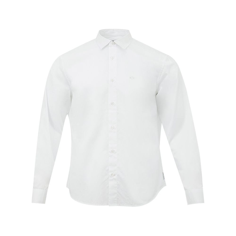 Elegant White Cotton Shirt for Men