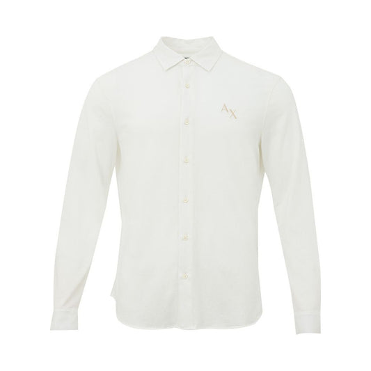 Elegant White Organic Cotton Shirt