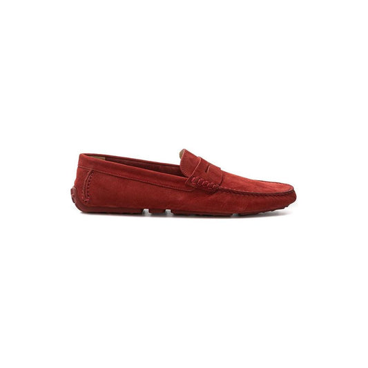 Elegant Bordeaux Leather Loafers for Men