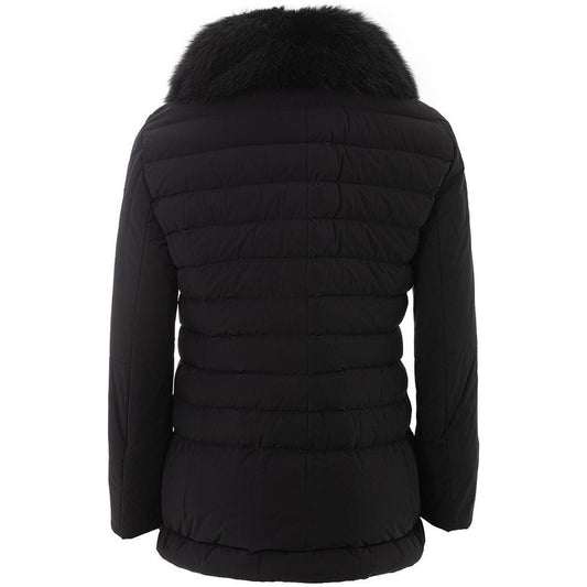 Elegant Black Polyamide Jacket for Women