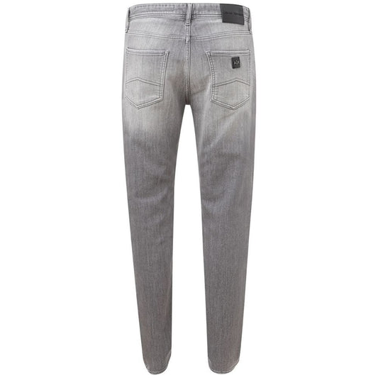 Sleek Gray Cotton Denim Essentials