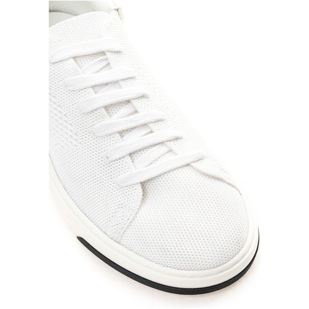 Elegant White Leather Sneakers