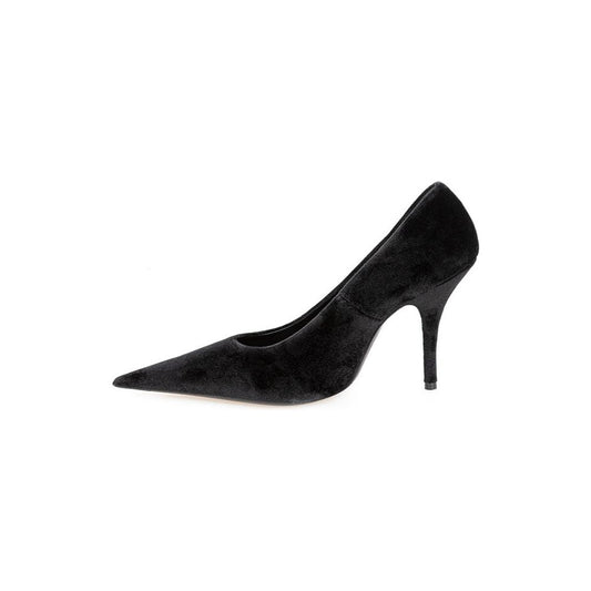 Balenciaga Elegant Velvet Black Pumps Balenciaga