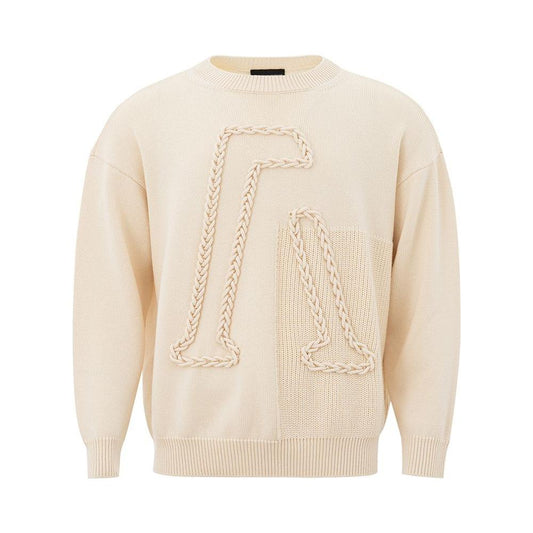 Emporio Armani Beige Woolen Sophistication Sweater Emporio Armani