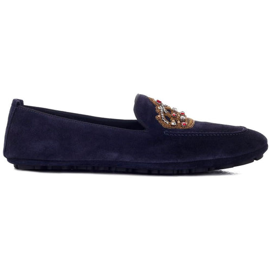 Blue Leather Di Calfskin Loafer