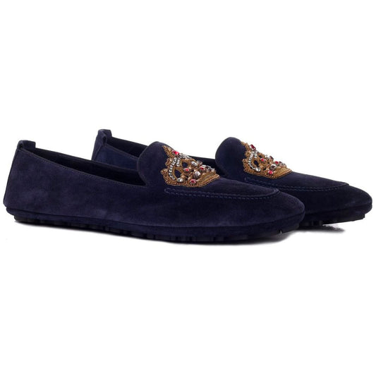 Blue Leather Di Calfskin Loafer