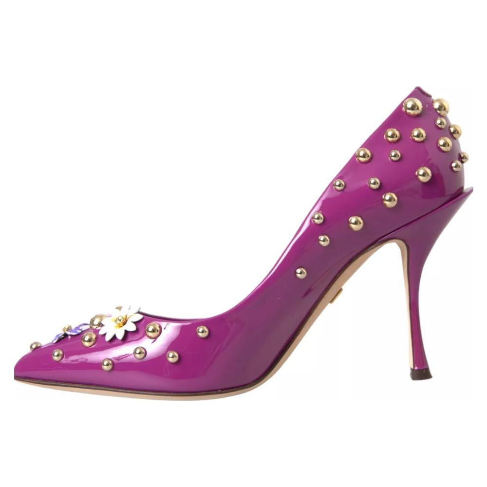 Purple Leather Di Calfskin Pump