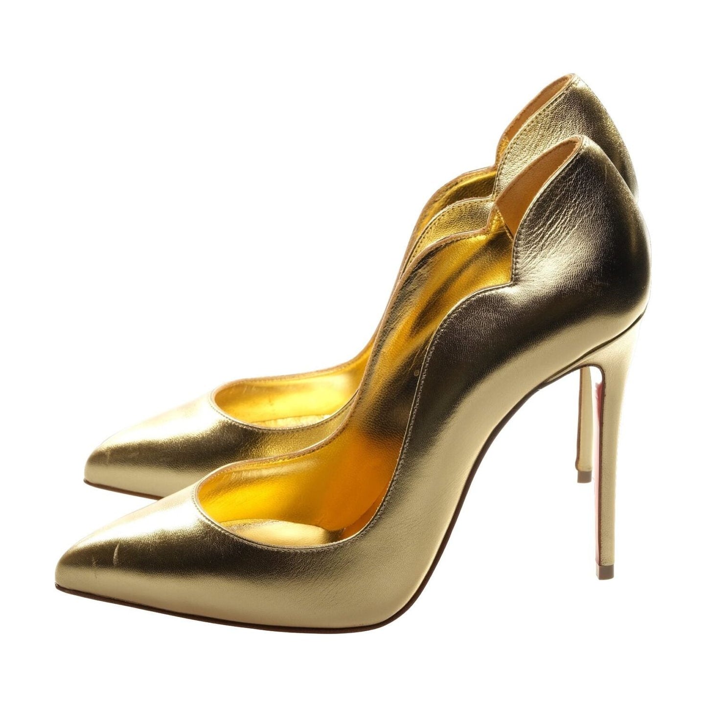 Hot Chick 100 Gold High Heel Pump