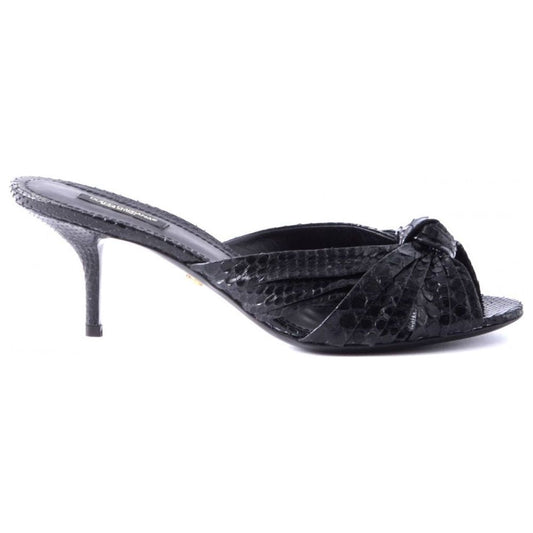 Black Pitone Moluro Sandal