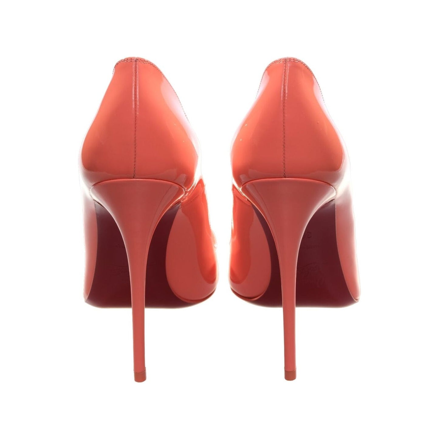 So Kate 120 Orange Patent Leather High Heel Pumps