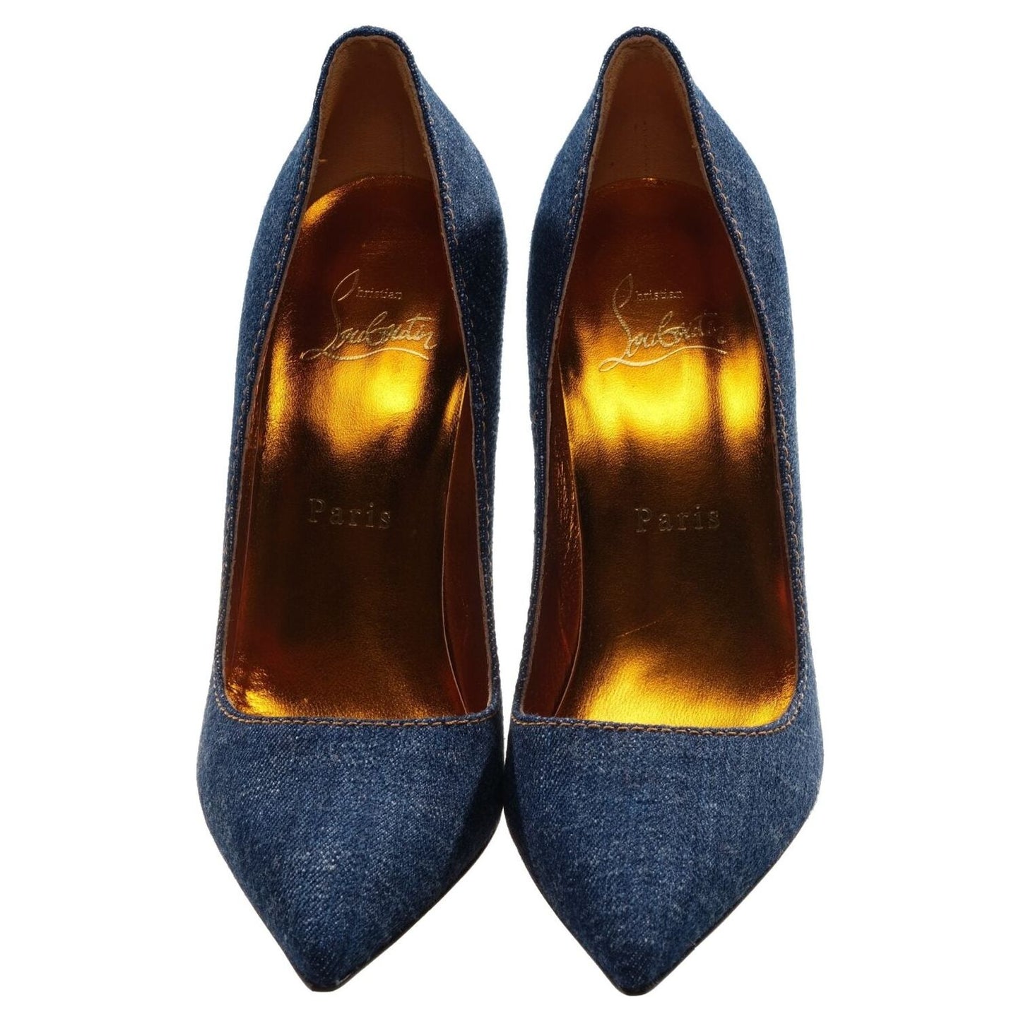 So Kate 120 Denim High Heel Pumps