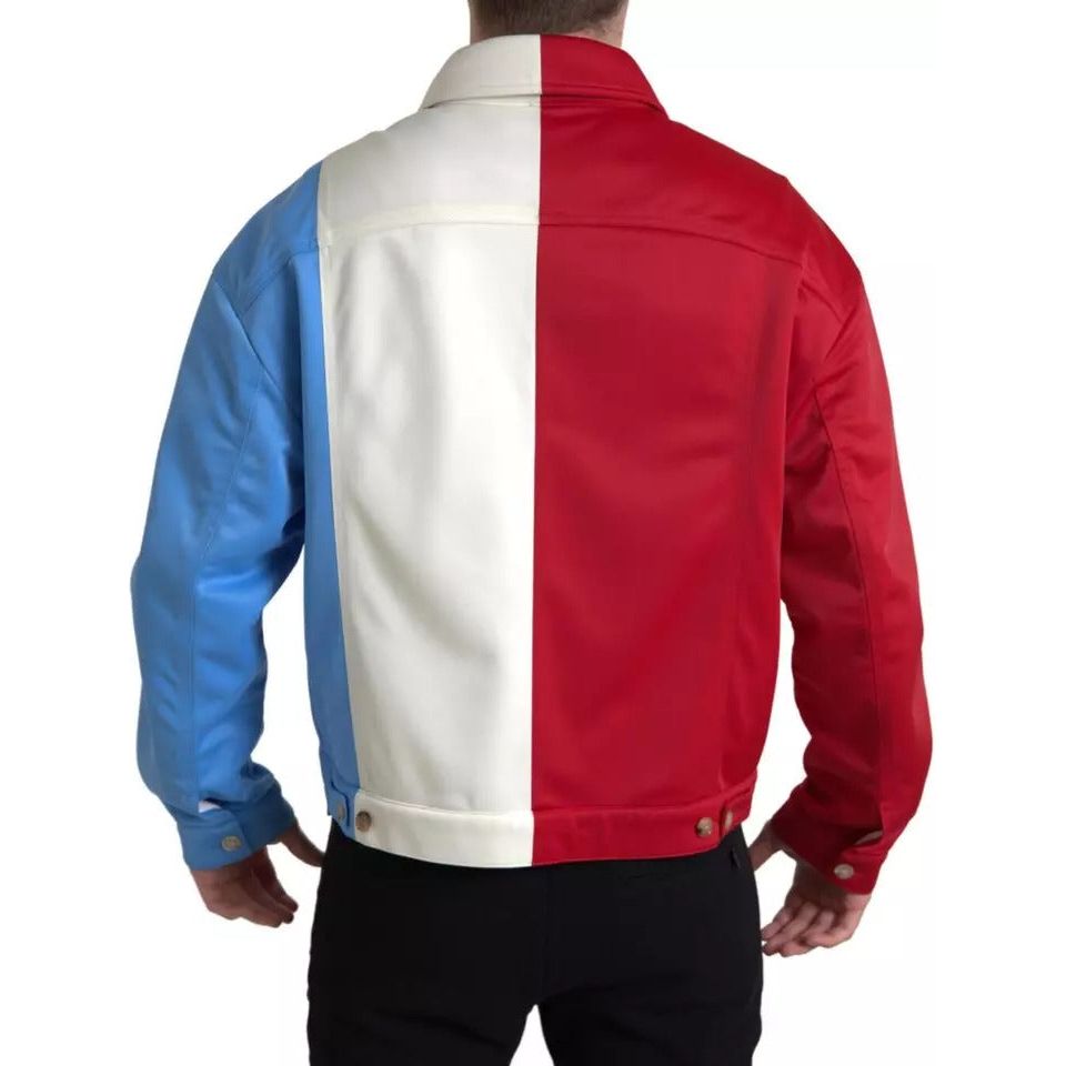 Multicolor Polyester Collar Short Jacket