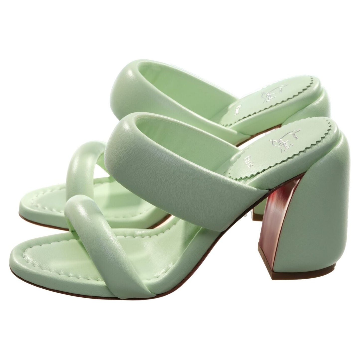 Inflama Sub 85 Studio Green Nappa Leather High Heels