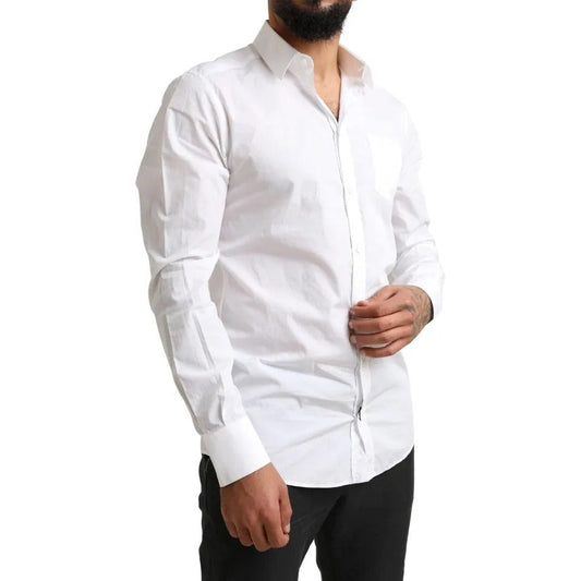 White GOLD Formal Cotton Tuxedo Dress Shirt