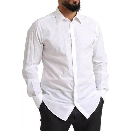 White GOLD Formal Cotton Tuxedo Dress Shirt