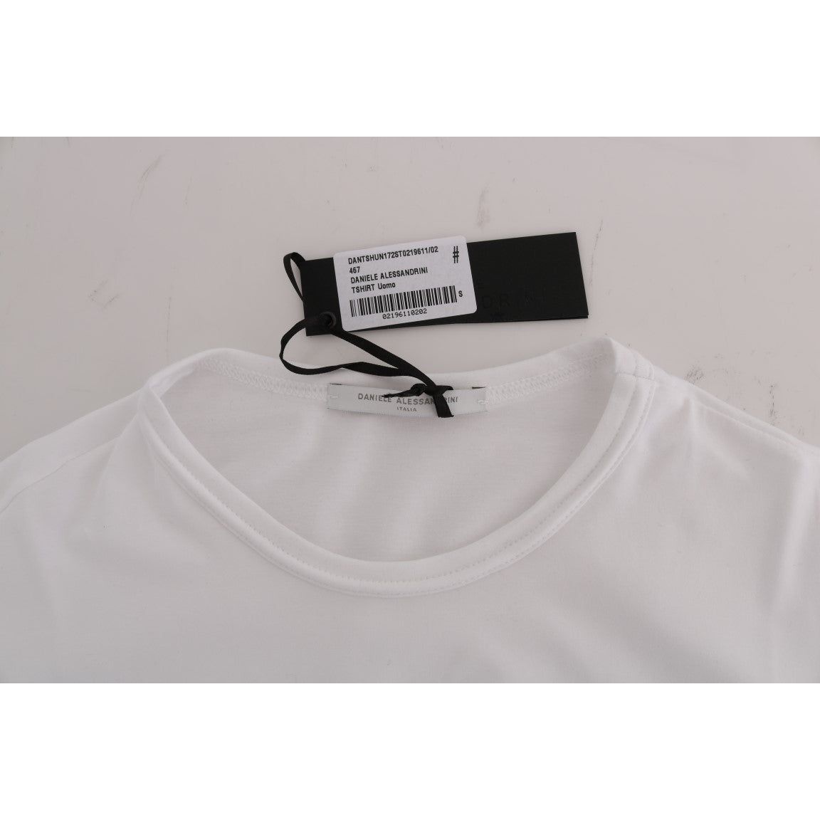 Elegant White Crew-Neck Cotton T-Shirt