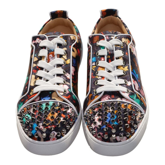 Louis Junior Spikes Orlato Crepe Satin Multicolour Limited Edition Dr Bored Print Sneakers