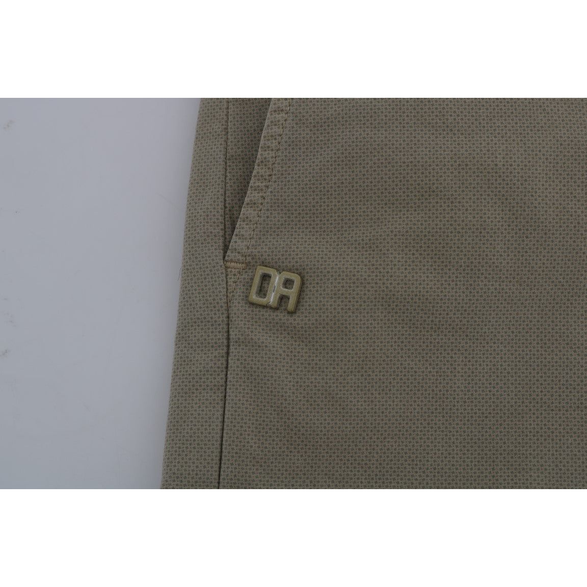 Daniele Alessandrini Beige Slim Fit Chinos for Sophisticated Style Jeans & Pants Daniele Alessandrini