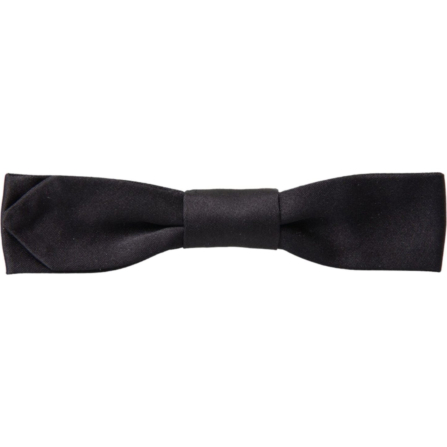 Black Silk Adjustable Neck Men Bow Tie