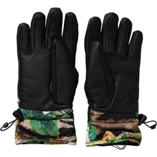 Dolce & Gabbana Multicolor Floral Wrist Length Gloves Dolce & Gabbana