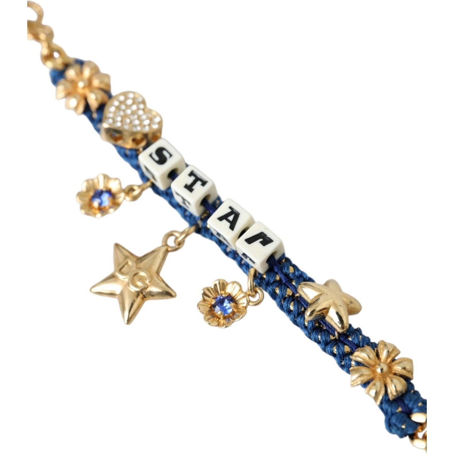 Gold Tone Brass Chain Star Fashion Bracelet