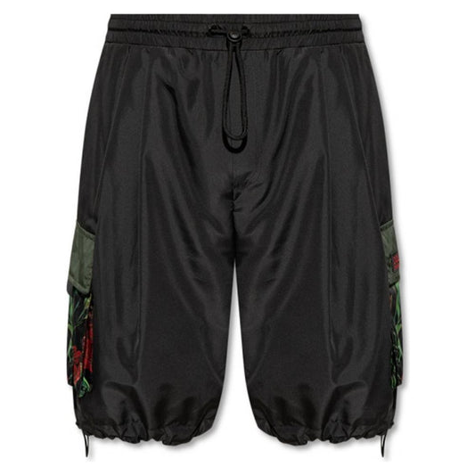 Black Polyester Short