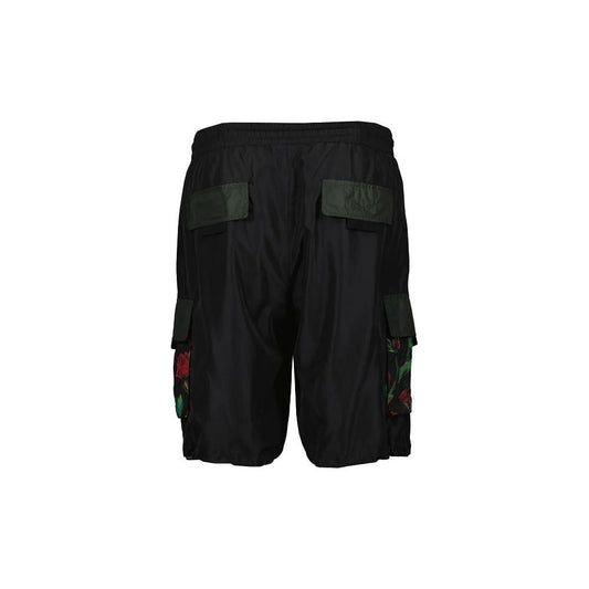 Black Polyester Short