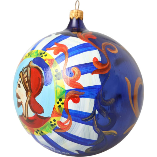 Multicolor Carretto Print Round Ornament Christmas Ball