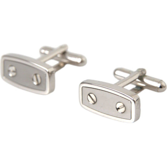 Silver Plated Metal Brass Pin Men Cufflinks